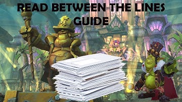 Read between the lines | WOW [GUIDE]