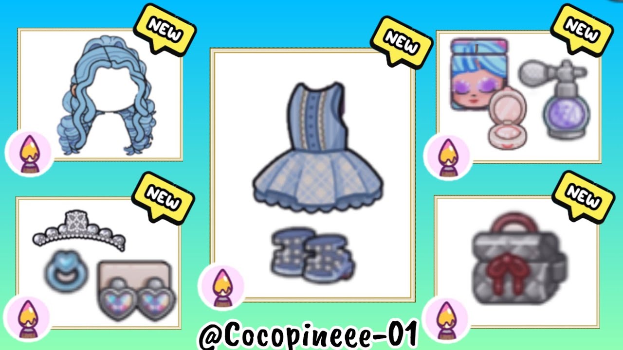 NEW BLUE 💙 OUTFITS COLLECTION SUPER SECRETS IN AVATAR WORLD 🌍 PAZU 
