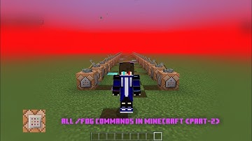 All /fog Commands in Minecraft Bedrock (part-2) |