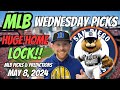 HUGE MLB LOCK!! MLB Picks Today 5/8/2024 | Free MLB Picks, Predictions & Sports Betting Advice