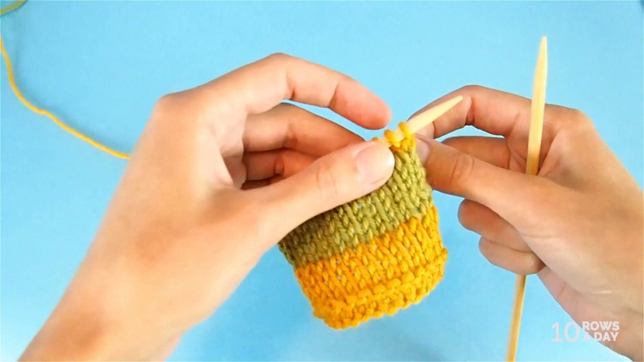 How to Weave In Ends as You Knit (Any Knitting Style