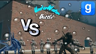 Underwater Aliens Xenomorphs VS Elite Combine NPC VS SNPC Fight Garry's Mod screenshot 5