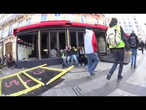 fouquet's prit pour cible acte 18 gilet jaune paris