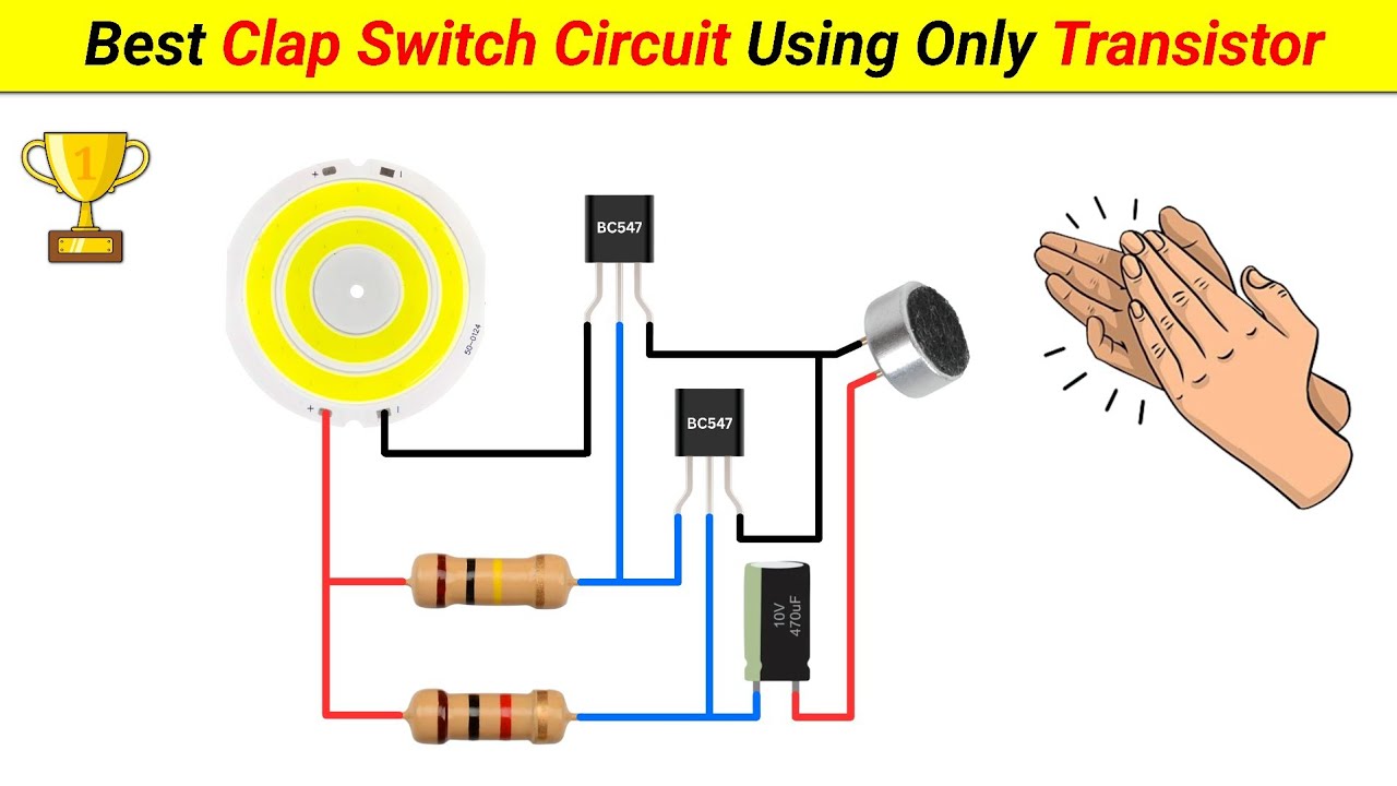 How to make Clap Switch using only Two Transistor || Best Science Project 2026