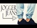 TRANSFORMA JEANS EN  JOGGER DIY para hombre o mujer