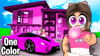 LIVING in a PINK ONLY WORLD for 24 HOURS IN BROOKHAVEN...