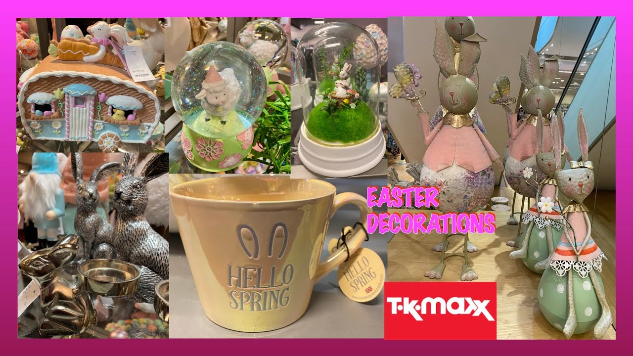 TK MAXX EASTER DECORATIONS / LOTS OF NEW DECOR / WITH ME * YouTube