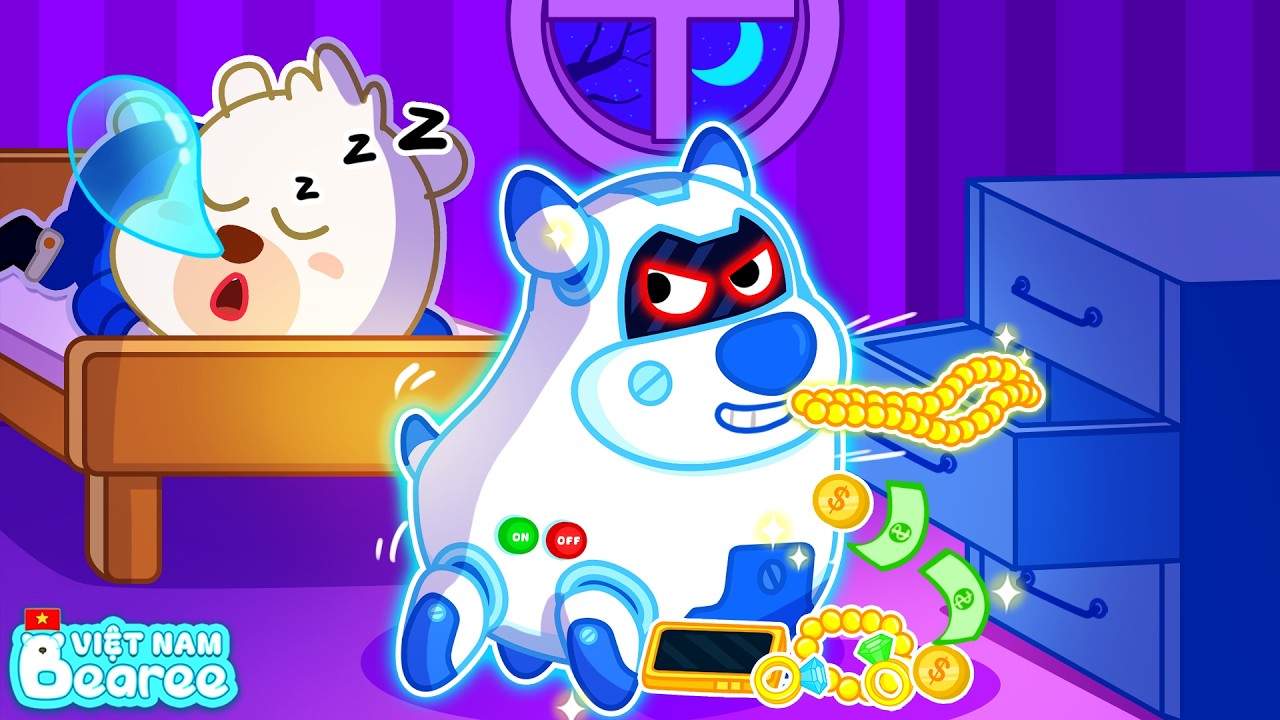 Bearee Nuôi Chó Robot Nhưng Hóa Ra Là Kẻ Trộm Vàng | Bài Học Cảnh Giác | Hoạt Hình Thiếu Nhi