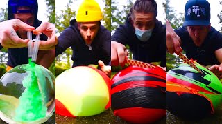 THROWBACK REVERSED BALLOON ASMR! 🧊🎈🔙 #asmrsounds #asmr #chill #satisfying #relaxing #fun #davidbeck