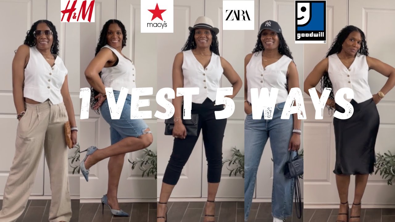 STYLING A WHITE VEST 5 WAYS | SPRING/SUMMER OUTFITS 2024 | ARE WE