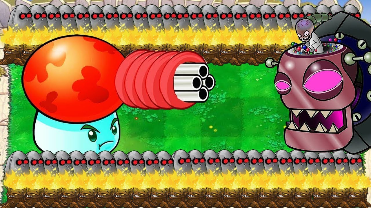 ICE FUME SHROOM Vs Dr Zomboss Zombotany 2 Minigame Plants Vs Zombies ...