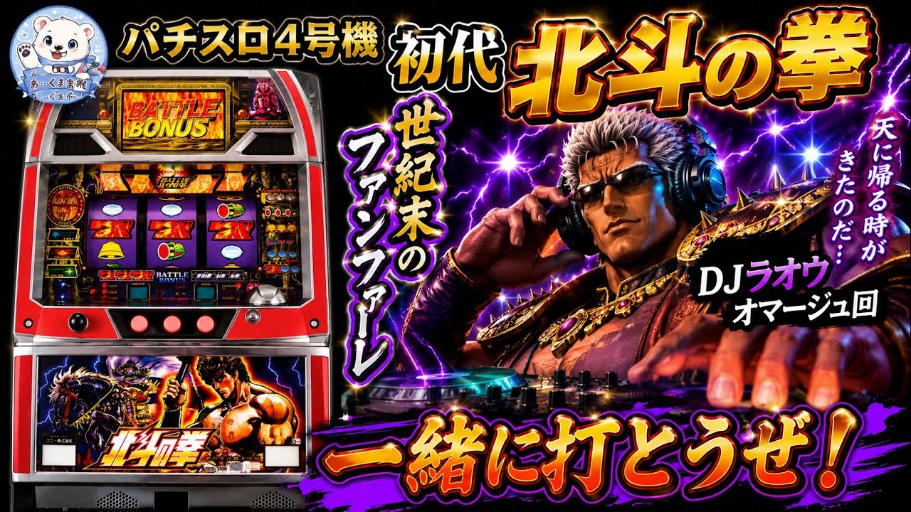パチスロ4号機初代北斗の拳 DJラオウオマージュ風の回 DJに対抗して