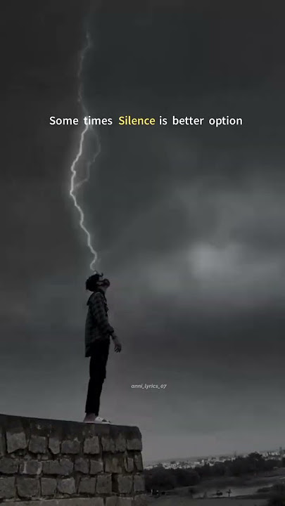 Silence is better 😔 || silent ⚡️||#sad #silent #silence #youtubeshorts #quotes #sadquotes
