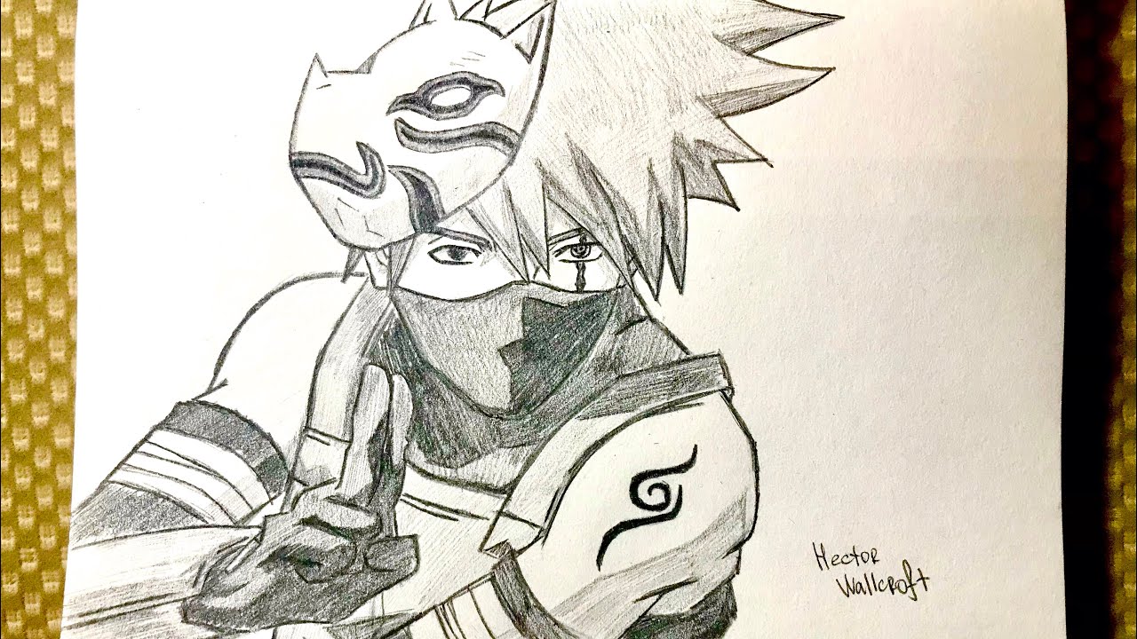 How to Draw Kakashi  Naruto Shippuden 