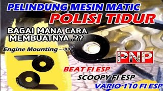 cara membuat pelindung arem honda beat fl, anti polisi tidur #tutorial