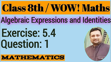 WOW Maths Class 8 Solutions Ex 5.4 Q 1 | WOW Maths Class 8 Exercise 5.4 Q 1 | Maths Ki Ghanti