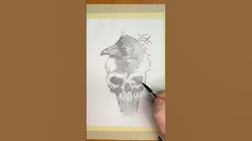Skull and Raven Timelapse design of mine.
