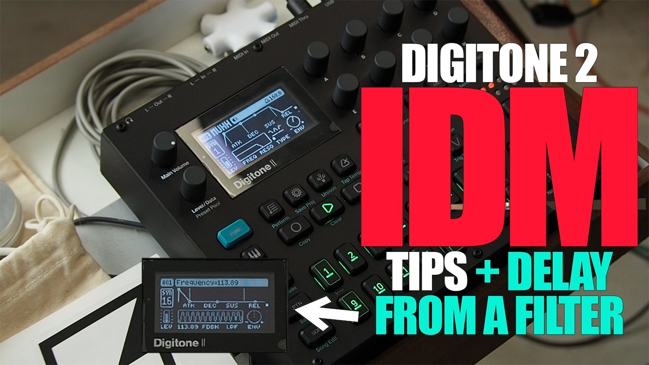 Digitone 2 IDM Tips - Making a Delay From a Filter, Sound Design ...