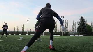 Goalkeeper training in Bu1 Gloves - Brankářský trénink v Bu1