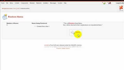 21) An Introduction to Trash Manager in Joomla?