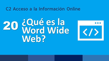 20. ¿Qué es la World Wide Web?