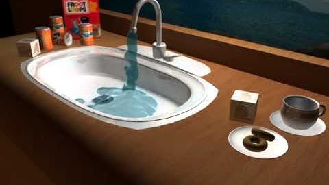 Maya Particles Flowing Water effect