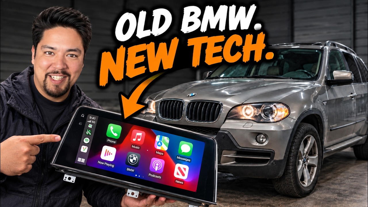 iDoing BMW X5 E70 Android touchscreen with wireless Apple CarPlay