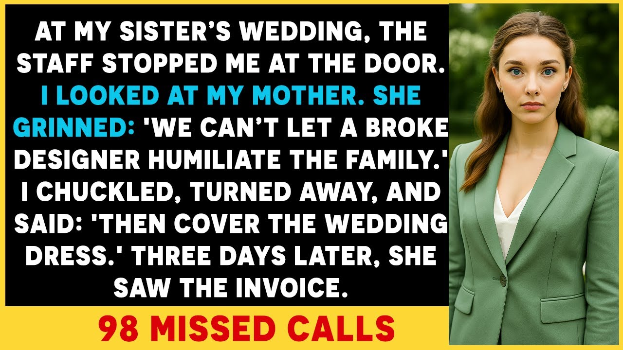 At My Sister’s Wedding, Mom Said I Wasn’t on the Guest List—So I Sent Her the Dress Bill