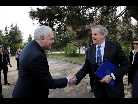 შს მინისტრმა კინოლოგიის ცენტრის მშენებლობას ჩაუყარა საფუძველი