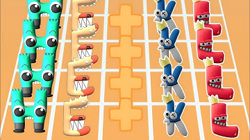 Merge Alphabet Lore Run Vs Merge NumberBlock Cube⭐Merge Battles⭐Number Lore⭐ Abcdefghiwxyz