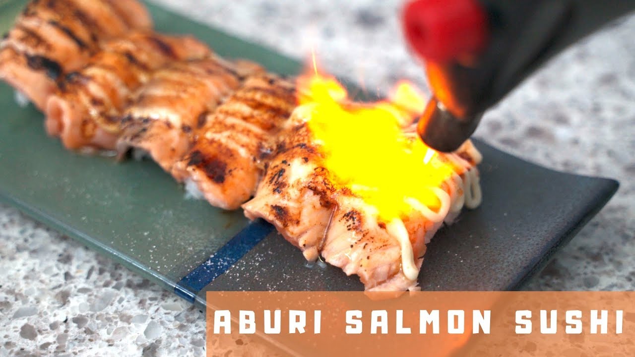 Aburi Salmon Sushi  烤三文魚寿司  *4K *EP2 | Emilee