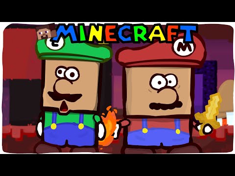 Mario & Luigi : super Minecraft bros (Animation)