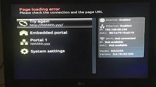 Page Loading Error Mag 254 256 322 324 screenshot 3