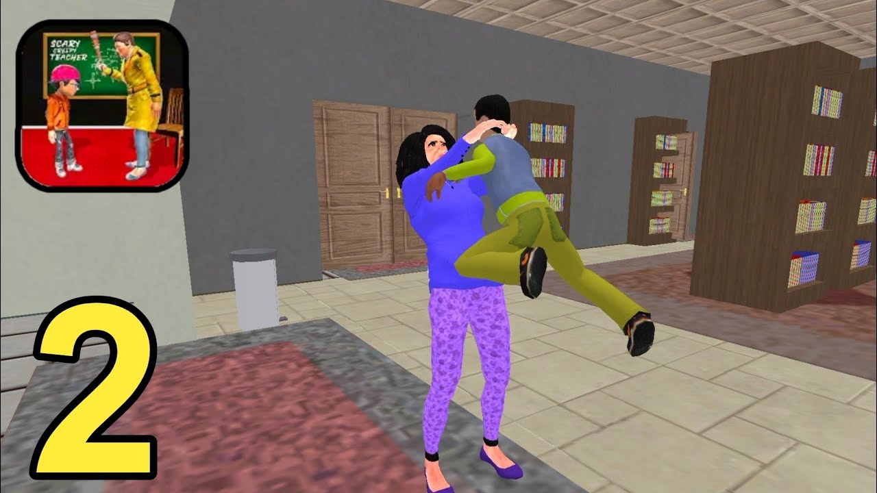 Scary Creepy Teacher 3D Games - Gameplay All Levels Part 2