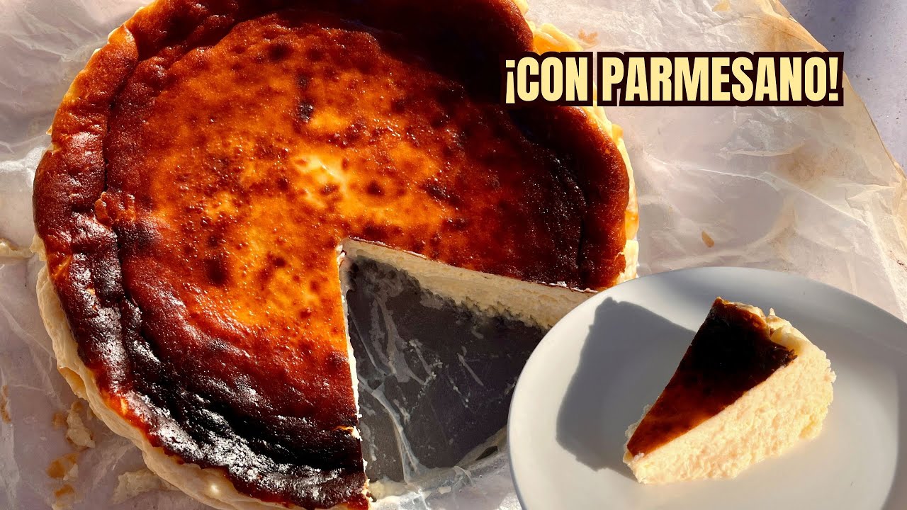 Tarta de Queso estilo La Viña CON PARMESANO 🧀