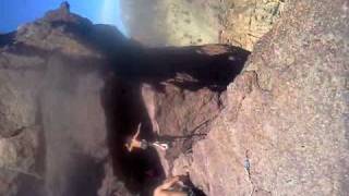 Ethan(little hippie) sending monkey face highline