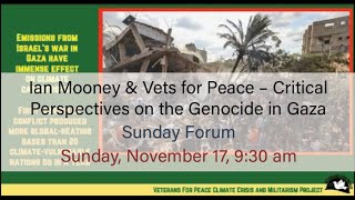 Critical Perspectives on the Genocide in Gaza (11-17-24) Forum
