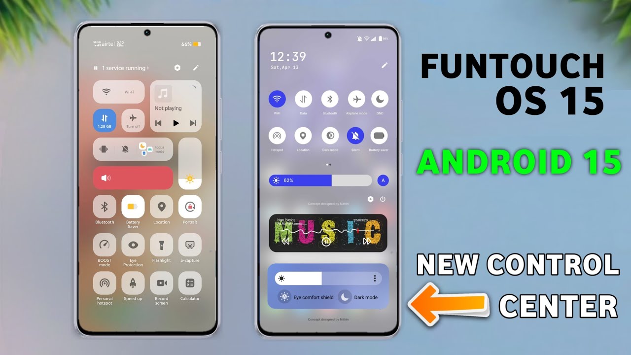 Vivo FuntouchOS 15 New Control Center | Android 15 Update Features | Vivo V27,T2x5G,T2 Pro,T3x