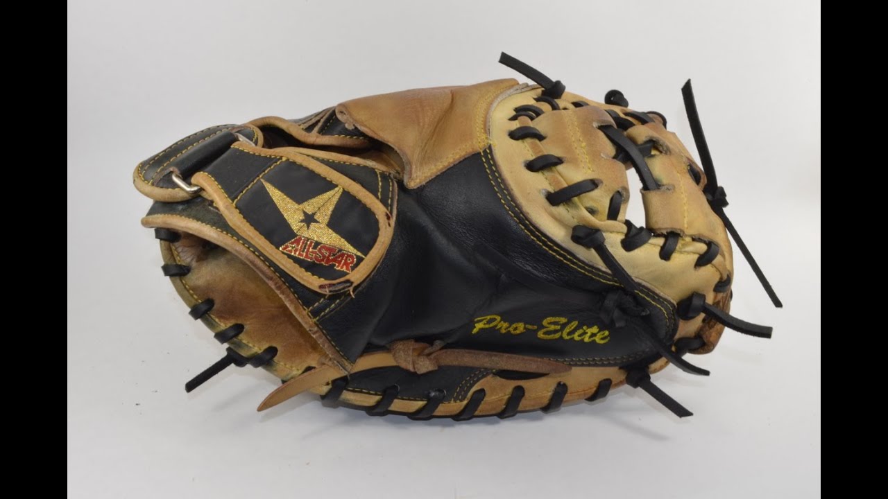 All Star CM3000 Catchers Mitt Relace Before and After Glove Repair YouTube