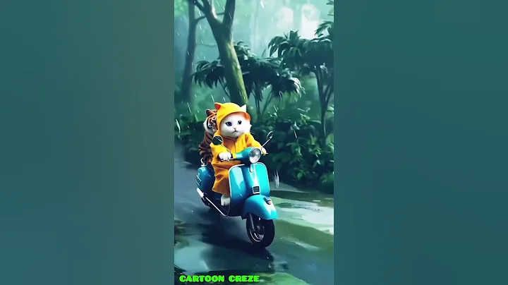 Watch the video about Cat care rat in rain and save his life#animation