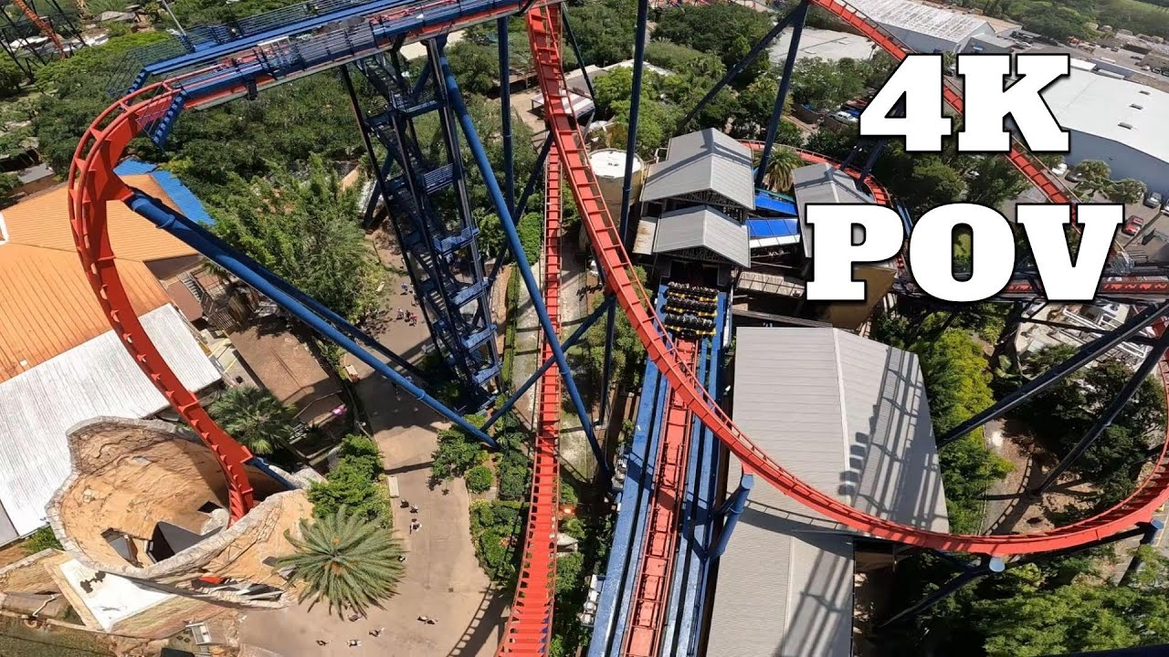 SheiKra Front Row POV Ride at Busch Gardens Tampa Bay on Roller