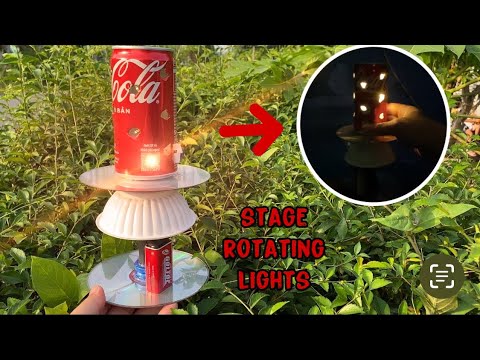 DIY_ How to make a rotating night light from a DC motor and discarded ...