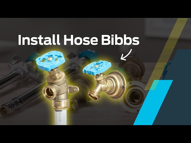 Watch How to Install an Outdoor Hose Bibb on YouTube.