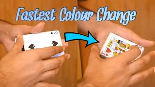 Instantly change a card into another (tutorial)| Shapeshifter colour change tutorial | Nirbhik Datta