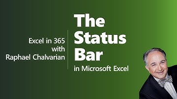 The Status bar in Microsoft Excel