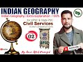 Indian Geography | Lecture 02 | MCQ's On Indian Geography for UPSC,JKSSB,JKAS Prelims,State PSC Exam