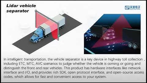 LiDAR-Based Vehicle Separation for ETC, MTC & AVC Tolling Applications