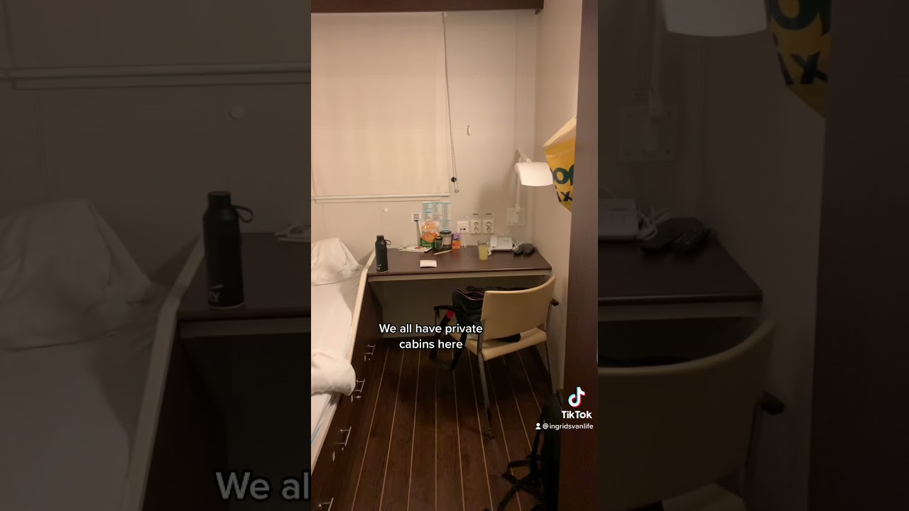 Just my cabin at an Oil drilling ship where I went for work at sea 