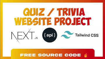 QUIZ GAME PROJECT | Web Development | Free Source Code | Next Js | Tailwind Css