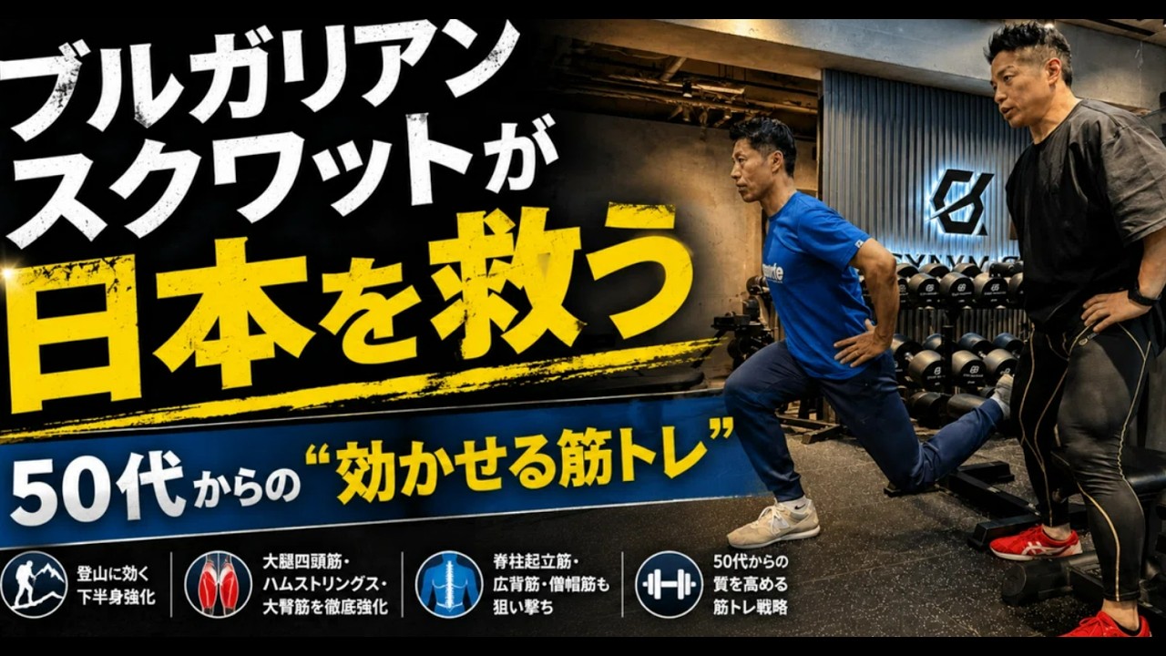 ブルガリアンスクワットが日本を救う──50代の登山筋トレ革命